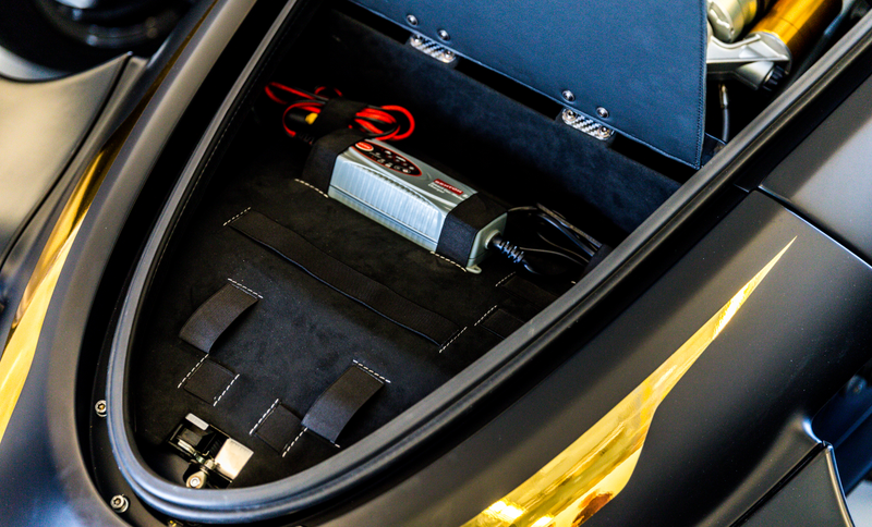 The XTR’s frunk. Clearly, it’s not a car meant for hauling large things.